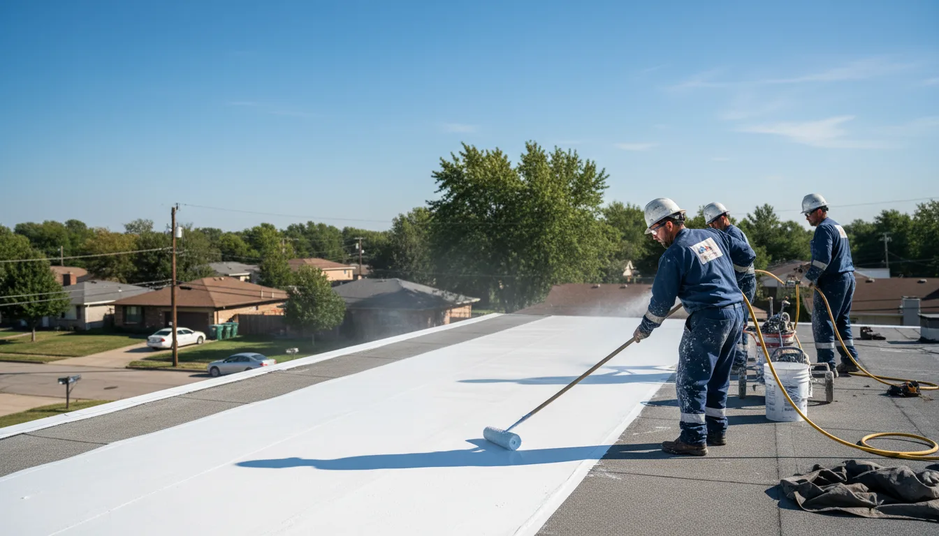 Commercial roof coating in Choctaw, AR near me